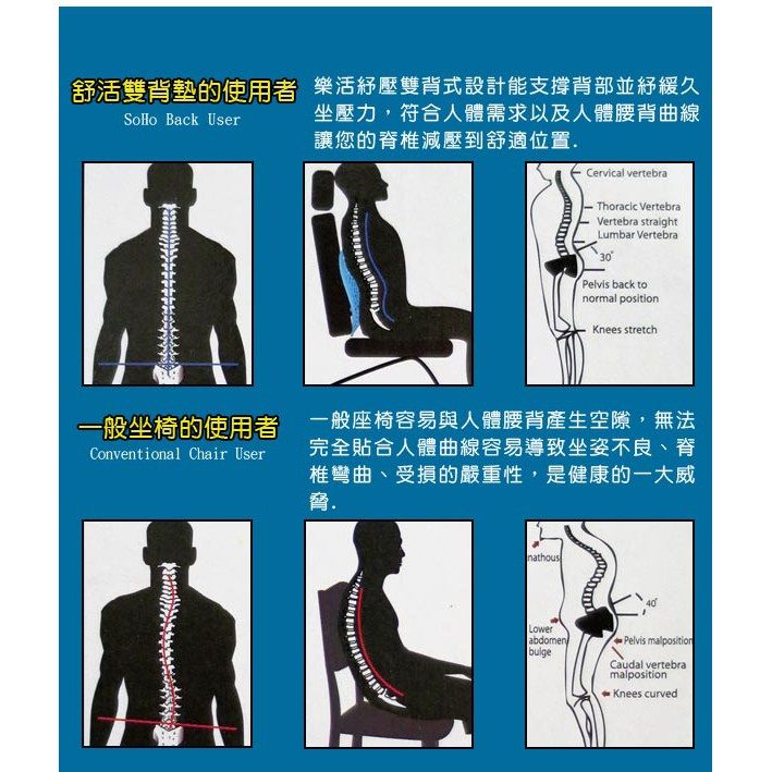 SOHO BACK 舒活透氣雙背墊 圖片 4