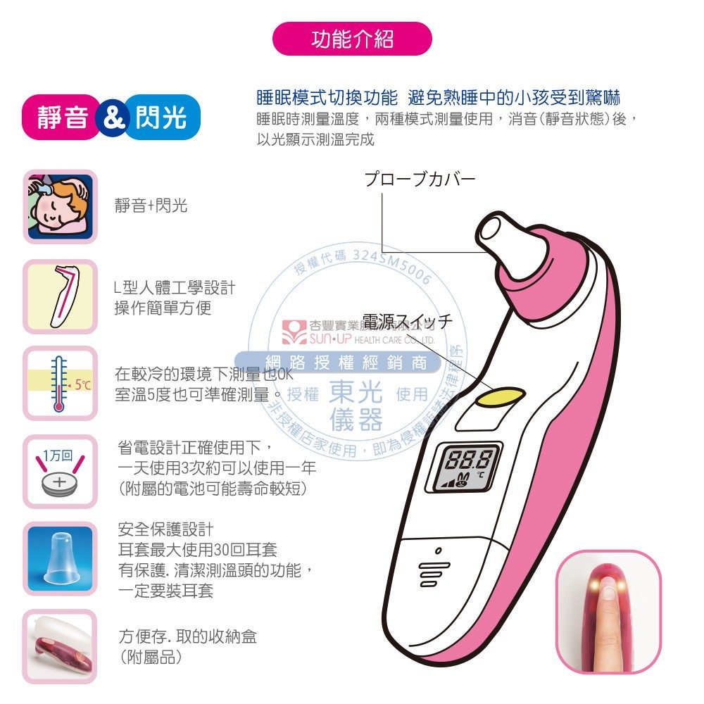 日本精密 NISSEI MT-30CPLB 迷你耳溫槍 圖片 5